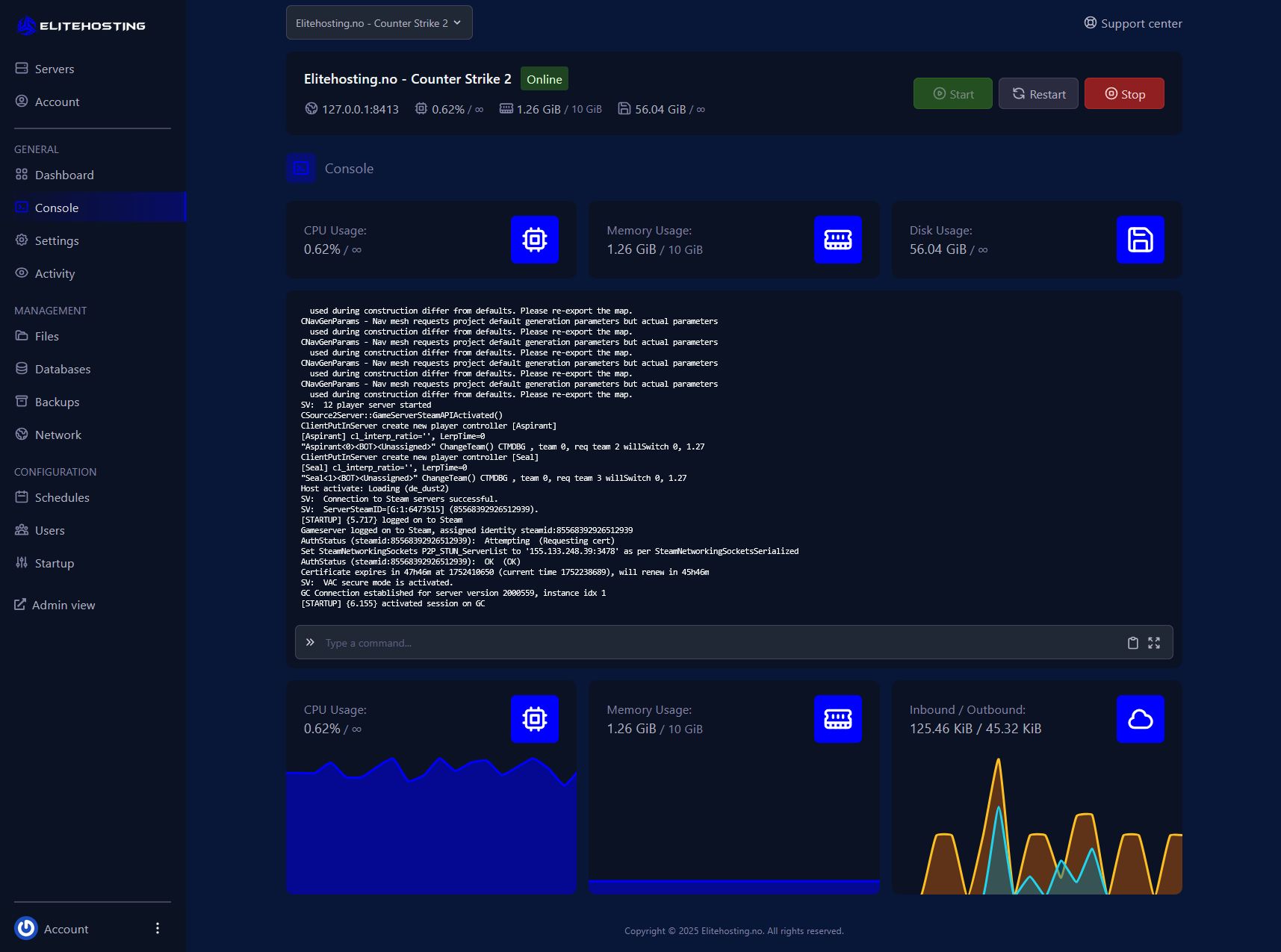 Counter-Strike 2 Control Panel